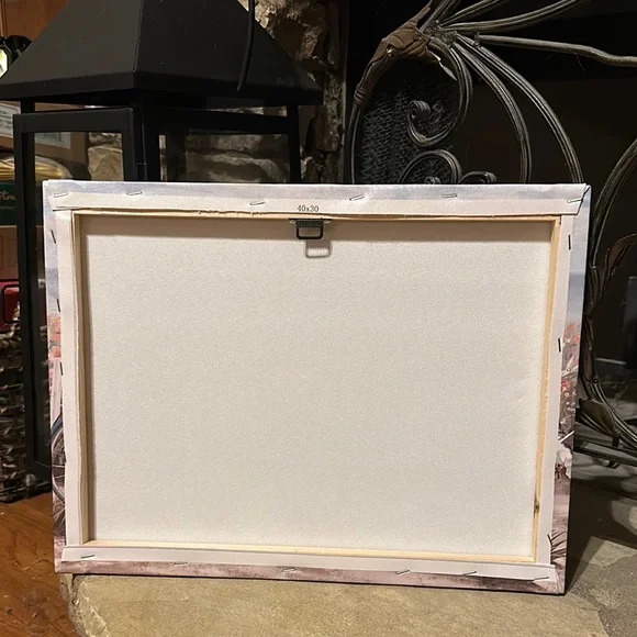 New Wrapped Canvas Scenic Beach Bicycle Canvas Art with Flowers - Picture 5 of 7